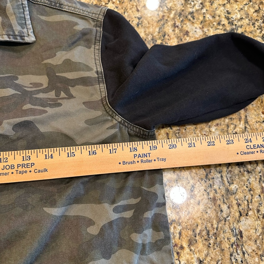 Xxx Rude Camo Jacket With Fleece Sleeves. Size Small View 5